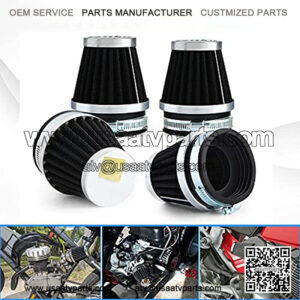 Motorcycle Air Filter 4pcs Universal Air Pod Filters for Honda Yamaha Suzuki Kawasaki ATV Scooter (60mm),5% coupon applied at checkout,with coupon