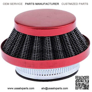 42mm Air Filter Assembly for Carb Carburetor 43cc 47cc 49cc 2 Stroke Engine Motorized Bicycle Bike Quad Chopper ATV (Red),