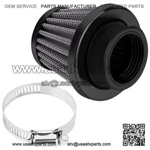 Air Filter with Clamp, 38mm Air Filter Intake Induction Kit for Off-road Motorcycle ATV Quad Dirt Pit Bike(Black),5% coupon applied at checkout,with coupon