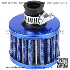 13mm Universal Car Clamp-On Cold Intake Air Filter, High Flow Auto Air Intake Filter Round Tapered for Scooter Atv Dirt Pit Bike Motorcycle Crankcase Vent Cover Breather(Blue),5% coupon applied at checkout,with coupon