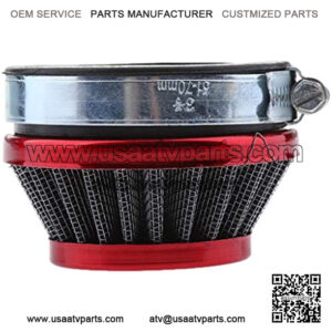 Motorcycle Pod Air Filter Cleaner Fit for ATV Dirt Pocket Bike (58mm Red)