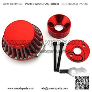 Red Carburetor Air Filter + Adapter Vstack For 23cc 33cc 43cc Big Foot Goped Blade Scooter 47cc 49cc Pocket Bike Mini Dirt ATV
