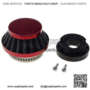 42mm 43mm 44mm Air Filter Cleaner Replacement for 2 Stroke 33cc 43cc 47cc 49cc 50cc Mini Pocket Bike ATV 4 Wheeler Quad Go Kart Pit Dirt Bike Red