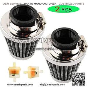 35mm Air Filter (2pcs) for 50cc, 70cc, 90cc, 100cc, 110cc, ATV Dirt Bike Pit Bike Dune Buggy Four Wheeler Quad Bikes