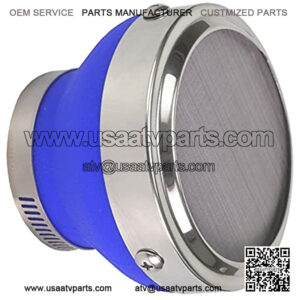 Motorcycle POD air filter dust mini ATV kart 45 48 50MM Quad Go Kart racing suitable for HONDA YAMAHA SSR TTR cross-country bike (Blue + Silver)