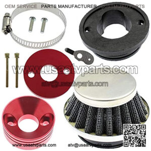 42mm 43mm 44mm Air filter Adapter Velocity Stack for 33cc 43cc 47cc 49cc 50cc 52cc Minimoto 2-stroke Dirt Mini Pocket Bike Kids ATV Go Kart Big Foot Goped Blad Gas Powered Scooter Motovox MVS10