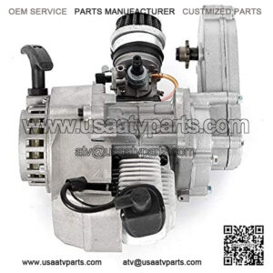 2 Stroke Engine Motor Air Filter with Gear Box for 49cc Mini Pocket Bike Gas G-Scooter ATV Quad Bicycle Dirt Pit Bikes