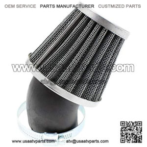 3PCS 1.5inch 38mm 39mm 40mm Air Filter Cleaner 45 Degree Angled Compatible with 50cc 70cc 90cc 110cc 125cc 150cc 200cc Motorcycle ATV Quad Scooter Go Kart Moped Pit Dirt Pocket Mini Bike GY6
