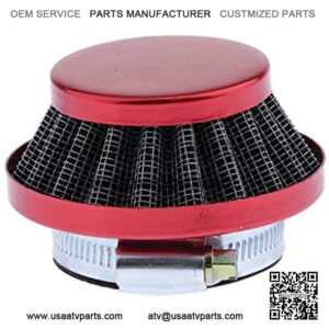 42mm-44MM Air Filter for 47cc 49cc 2 Stroke Engine Mini Carb Quad ATV Motorcycle Dirt Bike (Red) Quad Scooter go Kart Moped Pit Bike Dirt Bike Mini Bike Racing Bike Pocket Bike Super Bike