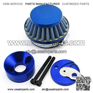Blue Air Filter Adapter stack For Big Foot Blade Gas Z Scooter Goped Mini ATV Dirt Bike Pocket Bike