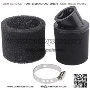 Universal 38mm 39mm 40mm Angled Double Foam Pod Air Filter Cleaner 50cc 70cc 90cc 110cc 125cc Motorcycle ATV Quad Scooter Go Kart Moped Pit Dirt Racing Super Pocket Mini Bike Yamaha
