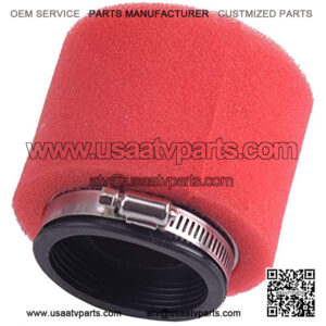 58mm Double Foam Straight Air Filter Fit for ATV Quad Mini Dirt Bike Motorcycle Scooter Size: 8.5x9cm