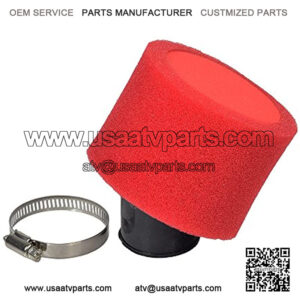 Monster Motion 35 mm Foam Air Filter with Angled Fitting for 50cc, 70cc, 90cc, 110cc ATVs & Dirt Bikes