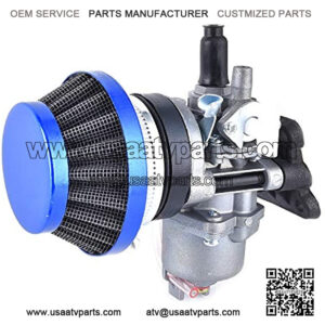 Air Filter Stack Carburetor Carb Replacement for 2 Stroke 47cc 49cc Mini ATV Quad Dirt Pocket Bike