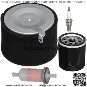 11029-1004 Air Filter Pre-Filter Oil Fuel Filter Spark Plug Tune Up Kit replacement for Kawasaki Mule 500 520 550 600 610 2500 2510 2520 KAF400A KAF400 KAF300 KAF300A KAF620A