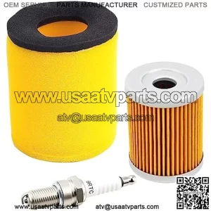 13781-19B00 Air Filter/Oil Filter/Spark Plug kits Compatible With Suzuki 1987-2002 Quadrunner 250 2x4 4X4991-2002 King Quad 300 4X4991-2002 King Quad 300 ATV