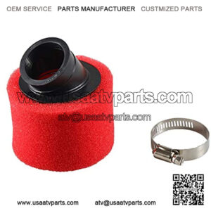 Red Foam Air Filter Cleaner For 70 110 125cc ATV Mini Motocross Dirt Pit Bike,