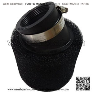 45mm 1.77 Inch Black Foam Air Filter fit Honda Yamaha KTM Kawasaki Suzuki Pit Dirt Bike ATV 125/140cc 150cc
