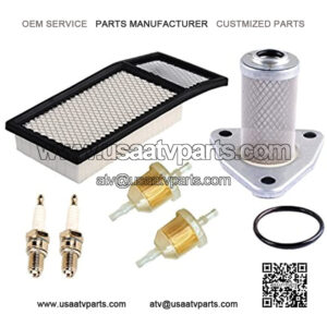 72368G01 Air Filter 26591G01 Oil Filter 72084-G01 Fuel Filter Spark Plug Kit Replacement for EZGO TXT, Medalist 4 Cycle 295cc / 350cc Golf Cart 1994-2005 Replacement Parts,5% coupon applied at checkout,with coupon