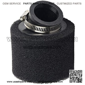 38mm 45 Degree Angled Double Foam Air Filter Replacement for 90cc 110cc 125cc 140cc 4 Stroke ATV Pit Dirt BikeAir Cleaner