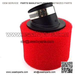 Red 38mm Bent Angled Foam Air Filter Pod For GY6 50cc Moped Scooter 110cc 125cc Dirt Pit Monkey Bike ATV Quad Motorcycle Motocross