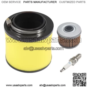 For 1988-2000 Honda FourTrax 300 TRX300 Air Oil Filter Spark Plug Tune Up Kit