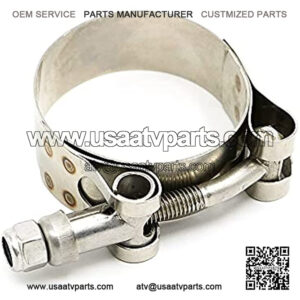 35MM/40MM Exhaust Pipe Clamp Heavy Duty T-Bolt Clamp For Harley Honda Yamaha Kawasaki Suzuki ATV Stainless Steel Turbo Exhaust Intercooler Silicone Coupler 1pack