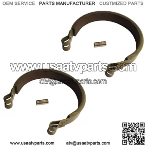 (2) 4" Brake Bands & Pins for Go Kart Cart Mini Bike ATV Quad Four Wheeler