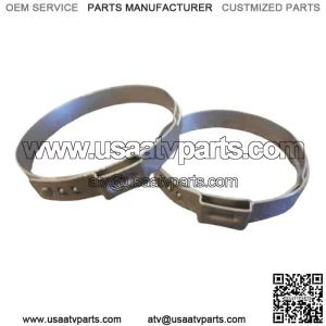 CanAm Outlander Renegade Pair Driveshaft Clamps Vibration Resistant Crimp Boot