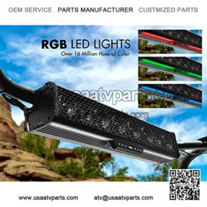 Audio Systems BRT27A ATV UTV Sound Bar System - 27 Inch Wide, IPX5 Rated Weatherproof, Bluetooth, Amplified, 3 Inch Speakers