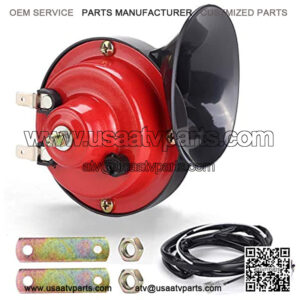 Universal 12 Volt Golf Cart Electric Horn Kit for EZGO, Club Car, or UTV, ATV, Boat