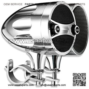 Motorcycle Speakers Bluetooth Waterproof Radio, 3 Inch Metal Mp3 Player, Great for ATV, Scooter Bike,12 Volt Vehicle, Audio System, S7CH,21% coupon applied at checkout,with coupon