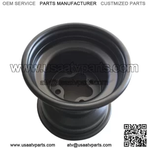 9" Rear Wheel 4x110 Hole Size Model: 110B(Black Powder Coat)