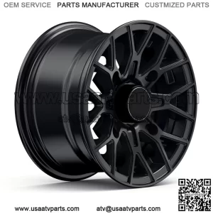 12" RockTrix RT104 ATV UTV Wheels Rims | 12x7 | 4x156 4/156 | 4+3 offset (For: Polaris)