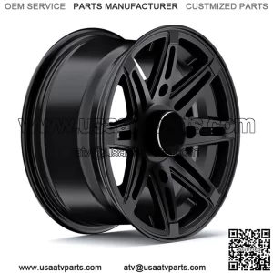 14" RockTrix RT103 ATV Wheels Rims - for Polaris Sportsman RZR Ranger 14x7, 4+3 (For: Polaris)