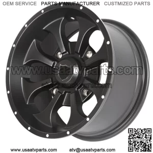 Pro Armor Knight UTV Wheel Rim Matte Black 14x10 -38mm Offset 4/156 (For: Polaris)