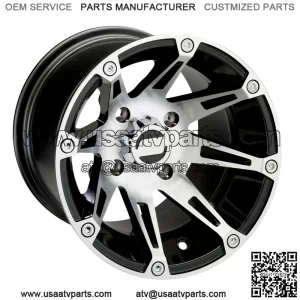 4 ATV/UTV Wheels Set 14in Moose 387X Machined 4/156 4+3 1KXP (For: Polaris)