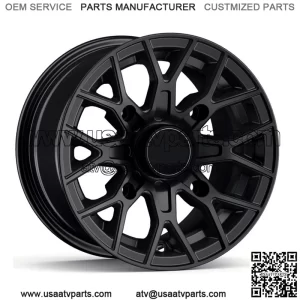One (1) 12" RockTrix RT104 ATV Wheel Rim | 12x7 | 4x156 4/156 4-156 | 4+3 offset (For: Polaris)
