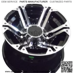 POLARIS RANGER XP1000 12" VIPER M/B ATV / UTV ALUMINUM WHEELS (SET 4) POL10K (For: Polaris)