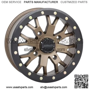 System 3 SB-4 Beadlock Bronze (6+1) UTV Wheels 14" Polaris RZR 1000 XP (4) (For: Polaris)