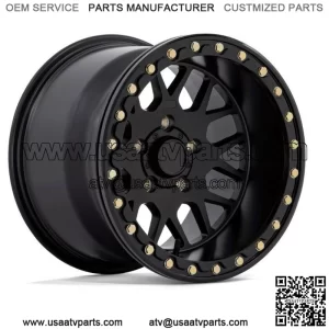 KMC KS235 Grenade Beadlock Wheels Sand Paddle Tire 15x6 15x10 Polaris RZR Pro R (For: Polaris)