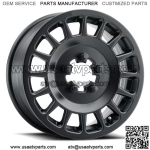 Method 407 15" Wheels/Rims Matte Black Polaris RZR Turbo R & Pro R Ranger 1500 (For: Polaris)