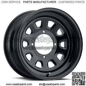 Set (4) ITP 14" Delta Steel Rim Wheel for Honda Yamaha Polaris Kawasaki Suzuki