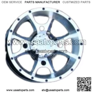 POLARIS RZR 800 12" COBRA M/B ATV ALUMINUM WHEELS (SET 4) LIFE WARRANTY POL3CA (For: Polaris)