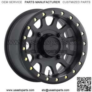 Method 401 Beadlock UTV Wheels/Rims Black 14" (4+3) Polaris RZR 1000 XP (4) (For: Polaris)