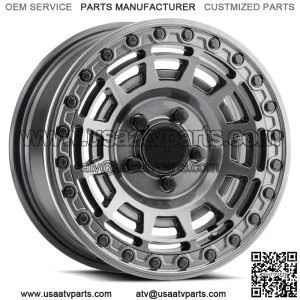 Method 415 15" Wheels/Rims Graphite (+38mm) Polaris RZR Turbo R & Pro R Ranger (For: Polaris)