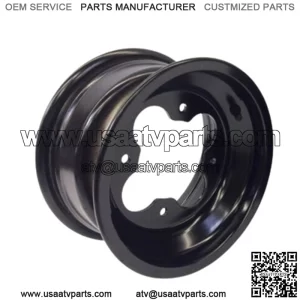 DWT A5 BLACK 10" FRONT REAR  WHEELS RIMS 10X5 4+1 4x110 4/110 Polaris RZR170