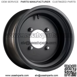 Douglas Ultimate Sport Wheel 15x8 3.5 + 4.5 Matte Black 4/156 Lug Pattern (For: Polaris)