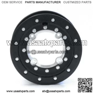 Hiper Tech 3 Black Beadlock Rims 10" 4+1 Front 9" Rear 10x5 9x8 TRX 400EX 400X (For: Can-Am)