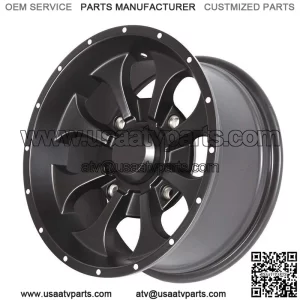 Pro Armor Knight Wheels Dunes 15x8 (137) Can-Am Maverick X3 Black CA1508KNBL